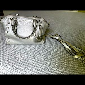 Mini Silver Michael Kors Satchel